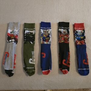 Gundam Character Crew Socks - 5 Pack